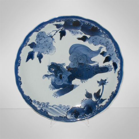 Blue and white porcelain plate, Japan, Edo period, 19th century