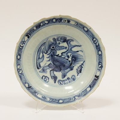 Blue and white dish, China, Ming Dynasty, 16th century