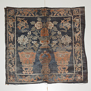 Silk textile panel - China, 19th century