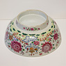 Large famille rose export porcelain bowl (underside), China, Qianlong, circa 1760 [thumbnail]