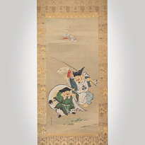 Hanging scroll painting, by Kano Naganobu (1775-1828) - Japan, 