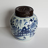 Blue and white jar (side and top), China, 18th century [thumbnail]