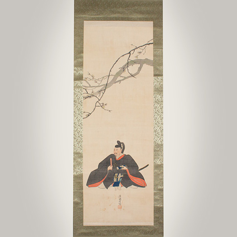 Hanging scroll portrait painting, by Sugiki Gessho, Japan, 