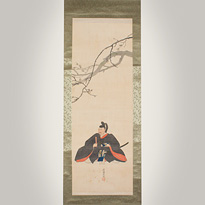 Hanging scroll portrait painting, by Sugiki Gessho - Japan, 