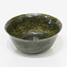 Spinach green nephrite jade bowl (view 2), China, 19th century [thumbnail]