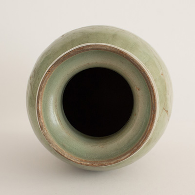 Celadon jar of Yue type (top), China, Zheijiang Province, Song dynasty, 11th century