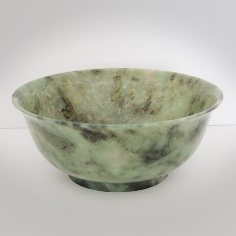 Spinach jade bowl
, China, Republic period, circa 1930