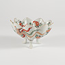 Exceptional and rare Imari porcelain footed tripod dish (Side view 2), Japan, Meiji Era, late 19th century [thumbnail]