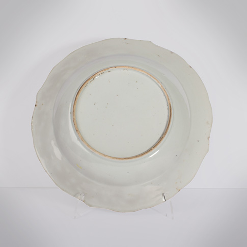 Famille rose export porcelain bowl (underside), China, Qianlong period, circa 1760