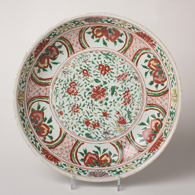 Famille verte dish for the South East Asian market, China, Kangxi, circa 1660