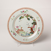 Famille rose porcelain plate - China, Qianlong, mid-late 18th century