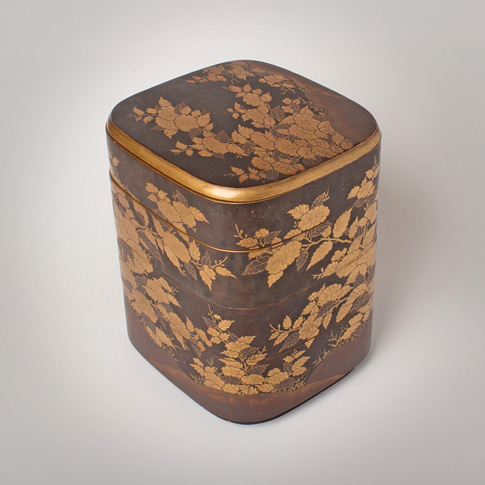 Lacquer jubako (stacked food box) (side view 2), Japan, late Edo / Meiji Period, 19th century