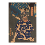 Benkei Daemon, by Utagawa Kunisada II (1823-1880) - Japan, 