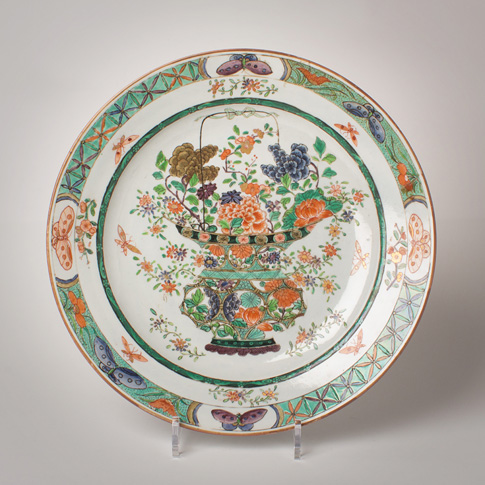 Samson porcelain dish in the Chinese Revival style, France, 19th century