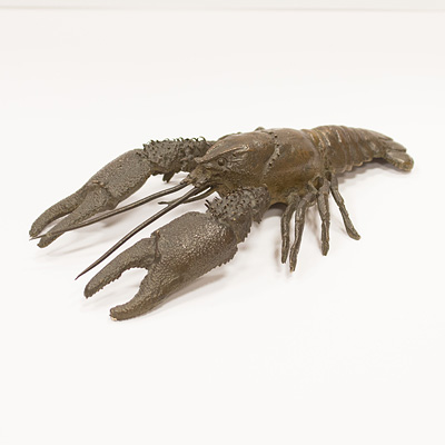 Bronze model of a crayfish, Japan, Meiji Era, late 19th century