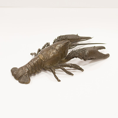 Bronze model of a crayfish (view 2), Japan, Meiji Era, late 19th century