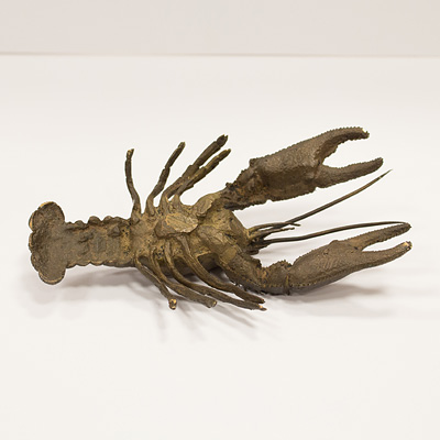 Bronze model of a crayfish (underside), Japan, Meiji Era, late 19th century