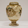 Satsuma vase and cover, signed Kinkozan (side view 2), Japan, Meiji Era, late 19th century [thumbnail]