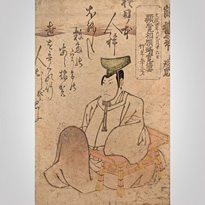 Kabuki memorial print, attributed to Toyokawa Yoshikuni (active 1804-43), Japan,  [thumbnail]