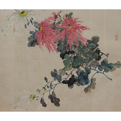 Painting of flowers, China, 20th century