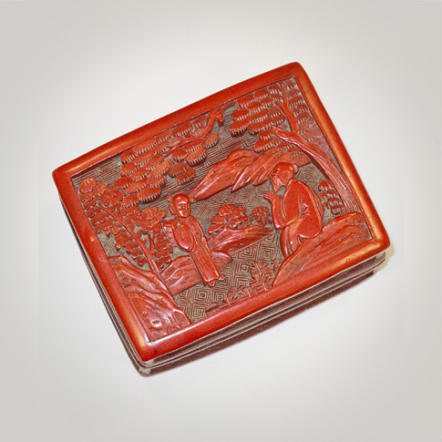 Carved red lacquer box, China, Qing Dynasty, 19th century