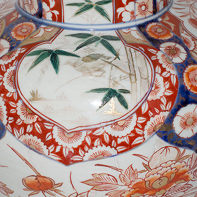 Imari porcelain vase (detail), Japan, Edo period, circa 1700