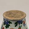 Large Wucai porcelain vase and cover in the Transitional style (base), China, 20th century [thumbnail]