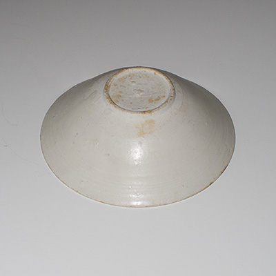 White ware bowl (bottom), China, Song Dynasty