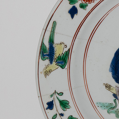 Famille-verte plate (detail), China, Kangxi, circa 1700