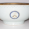 Famille-rose export porcelain bowl (close-up 2), China, 18th century [thumbnail]