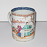 Famille-rose export porcelain tankard (other side), China, 18th century [thumbnail]