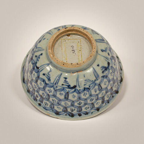 Blue and white porcelain bowl (underside), Ming Dynasty, Hongzhi period (1470-1505)