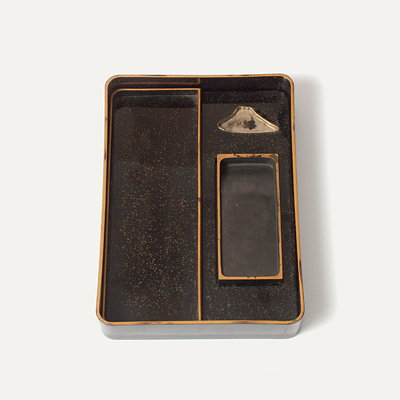 Lacquer suzuribako (writing box) (pen tray), Japan, Late Edo/Meiji Period, 19th century
