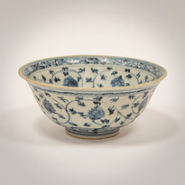 Blue and white bowl - China, Ming Dynasty, Hongzhi period (1470-1505)