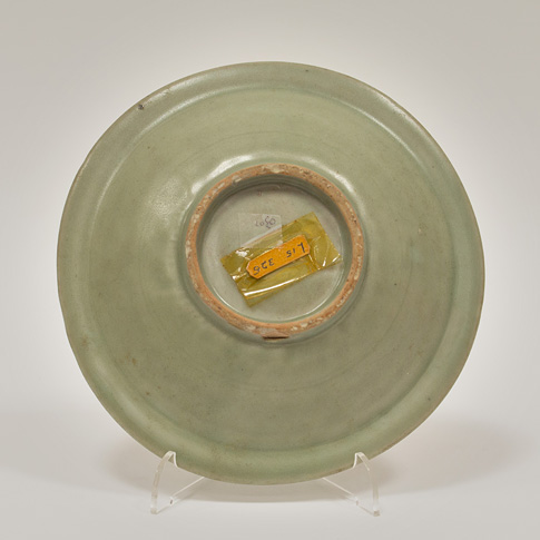 Longquan celadon dish (top), China, Song Dynasty, 13th century