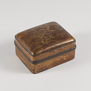 Lacquer kogo (incense box) - Japan, Muromachi/Edo Period