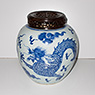 Blue and white porcelain jar, China, Kangxi, circa 1700 [thumbnail]