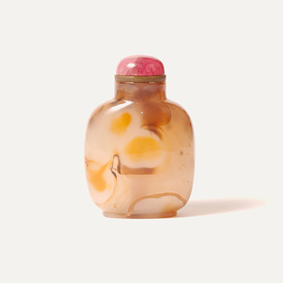 Agate Snuff bottle, China, Qing Dynasty, 19th century