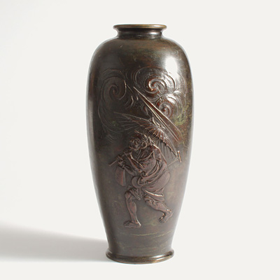 Bronze vase, Japan, Meiji Period, early 20th century