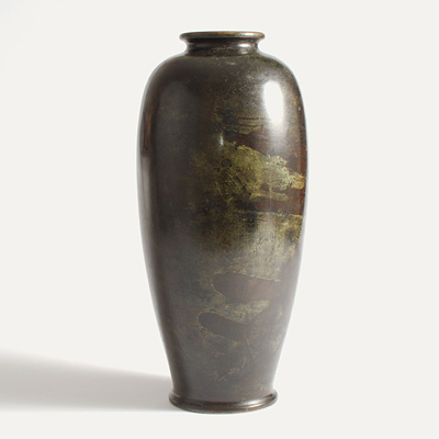 Bronze vase (Rear view of vase), Japan, Meiji Period, early 20th century