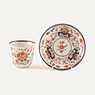 Imari porcelain chocolate bowl and saucer, Japan, Edo Period, circa 1700-20  [thumbnail]