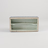 Blue glazed porcelain brush box (from the top), China, Qing Dynasty, 19th century [thumbnail]