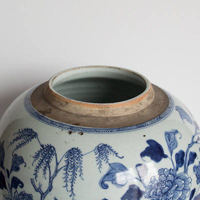 Blue and white jar (top removed), China, 18th century