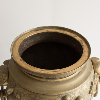 Bronze censer and cover (cover removed), China, 19th century