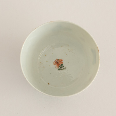 Famille verte tea bowl and saucer ( top, bowl), China, Kangxi period, circa 1700
