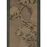 Hanging scroll painting of a sparrow, by Nakajima Raisho (1796-1871) (close-up 1), Japan,  [thumbnail]