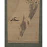 Hanging scroll painting of a sparrow, by Nakajima Raisho (1796-1871) (close-up 2), Japan,  [thumbnail]