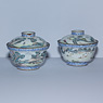 Pair of painted enamel tea bowls and covers (other side), China, Jiaqing, early 19th century [thumbnail]