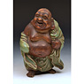 Pottery figure of Hotei, by Suwa Sozan, Japan, Meiji era, late 19th century [thumbnail]