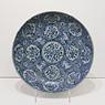 Blue and white shipwreck porcelain dish, China, Ming Dynasty, circa 1500 [thumbnail]